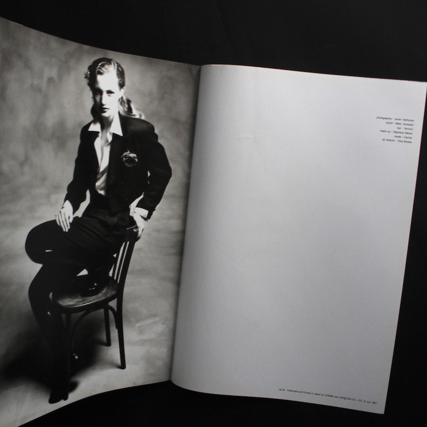 tricot COMME des GARCONS No.19 July 1987（Photographs by Javier
